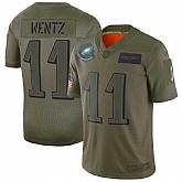 Nike Eagles 11 Carson Wentz 2019 Olive Salute To Service Limited Jersey Dyin,baseball caps,new era cap wholesale,wholesale hats